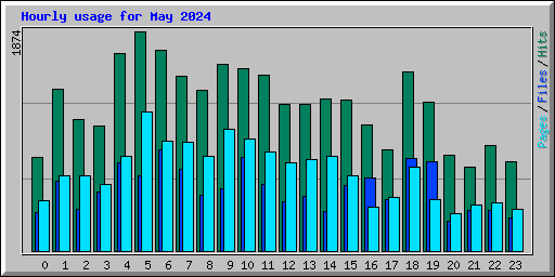 Hourly usage for May 2024